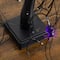2ft. Pre-Lit Halloween Artificial Black Spooky Spider Willow Tree with 60 Orange & Purple LED Lights